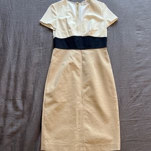 Color blocked sheath dress by Diane vin Furstenberg